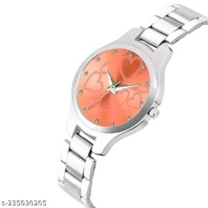 BOLUN Gold Round Dial Metal Silver Belt Girls Watch