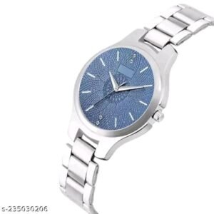 BOLUN Blue Round Dial Metal Silver Belt Girls Watch
