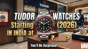 Tudor Black Bay 58 with burgundy bezel and Snowflake hands, priced at ₹4,09,000 in India 2026