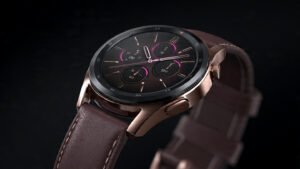 Galaxy Watch 6 Classic 43mm with hybrid leather band in silver finish