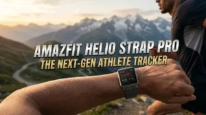 Amazfit Helio Strap Pro on wrist during workout